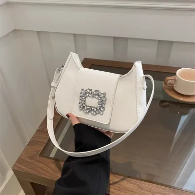 New Fashion Square Buckle Women's Shoulder Bag